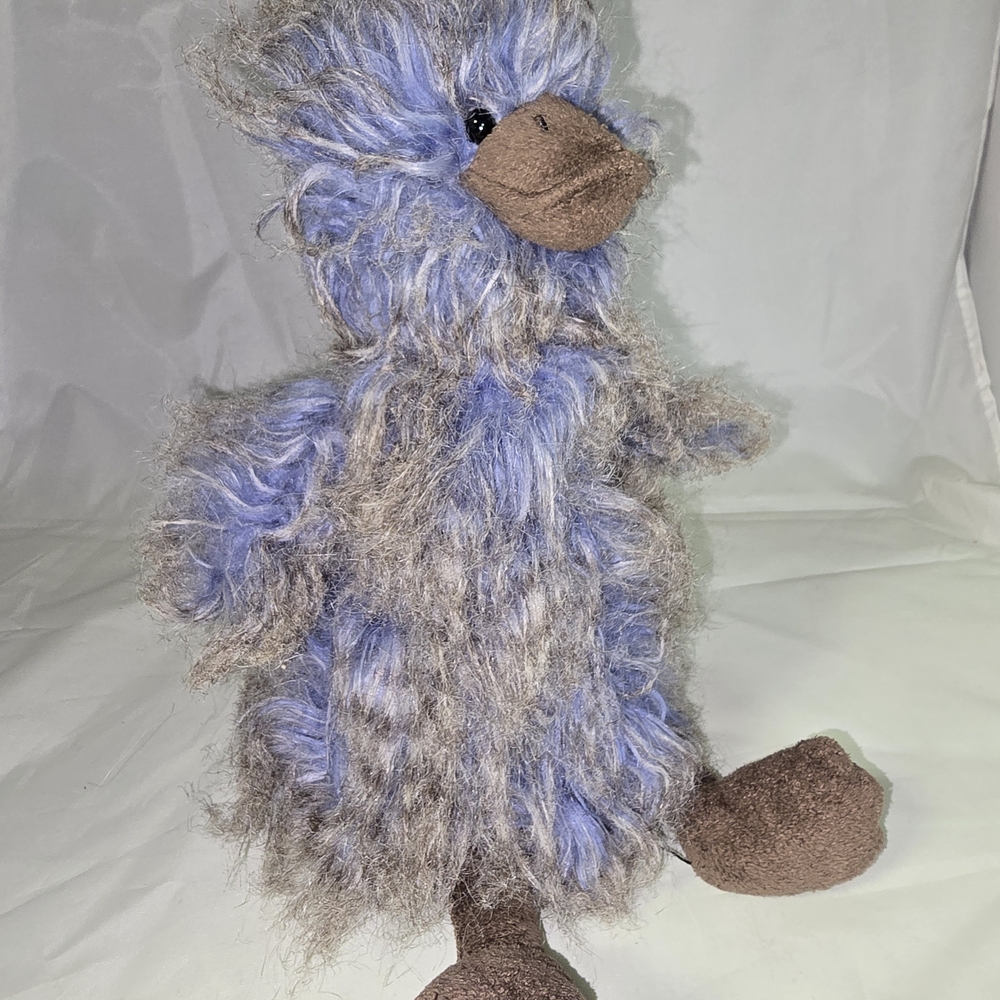 Jellycat London Plush Blue and Brown Stuffed Animal Bird